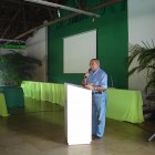 Sr. Adalberto Oliveira - Gerente Administrativo da Usina Coruripe fazendo encerramento do evento agradecendo a presença de todosot